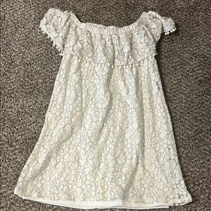 Lily Rose White and Black Lace Detail Top